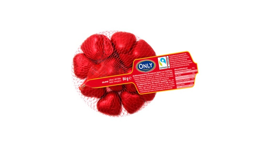Only Şokolad Mini Ürək Setka 84qr