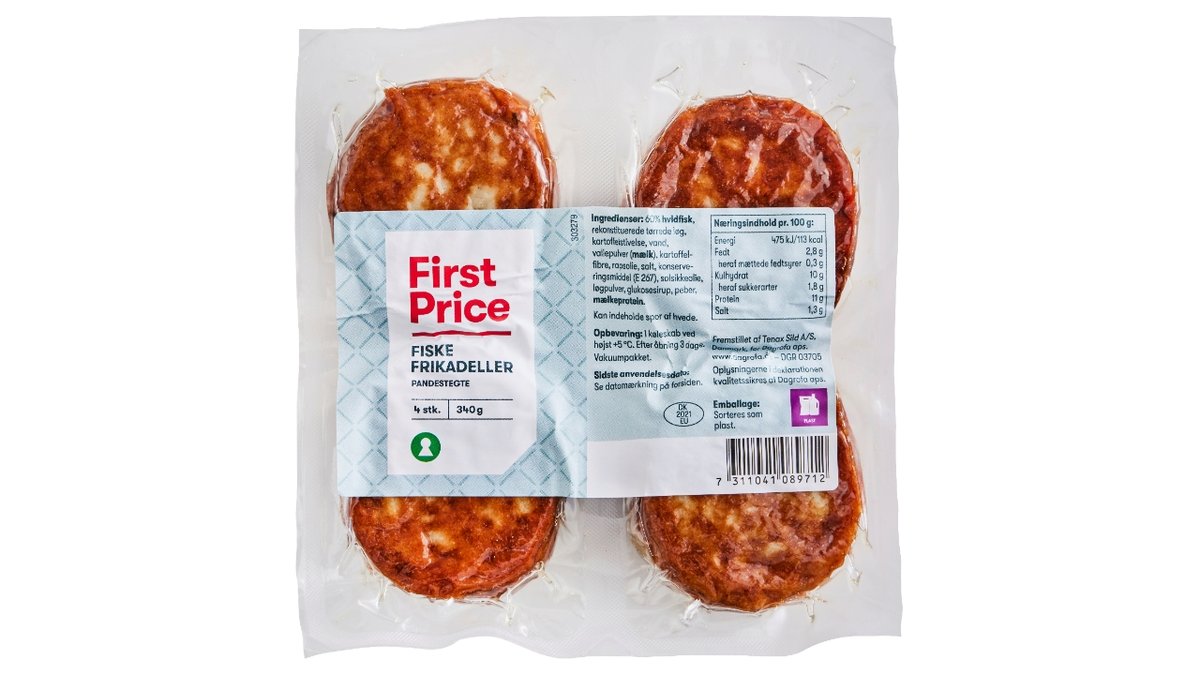 Fp Fiskefrikadeller 4 Stk 340G