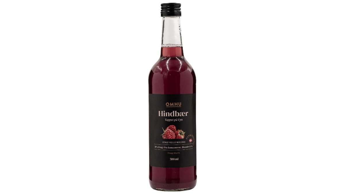 Omhu Hindbærsaft 500Ml