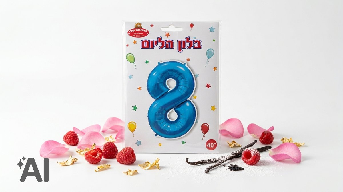 בלוני מספרים ללא הליום כחול-8