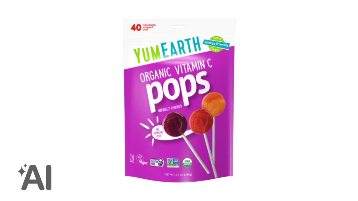 YumEarth Orqanik Vitamin C Lolipop