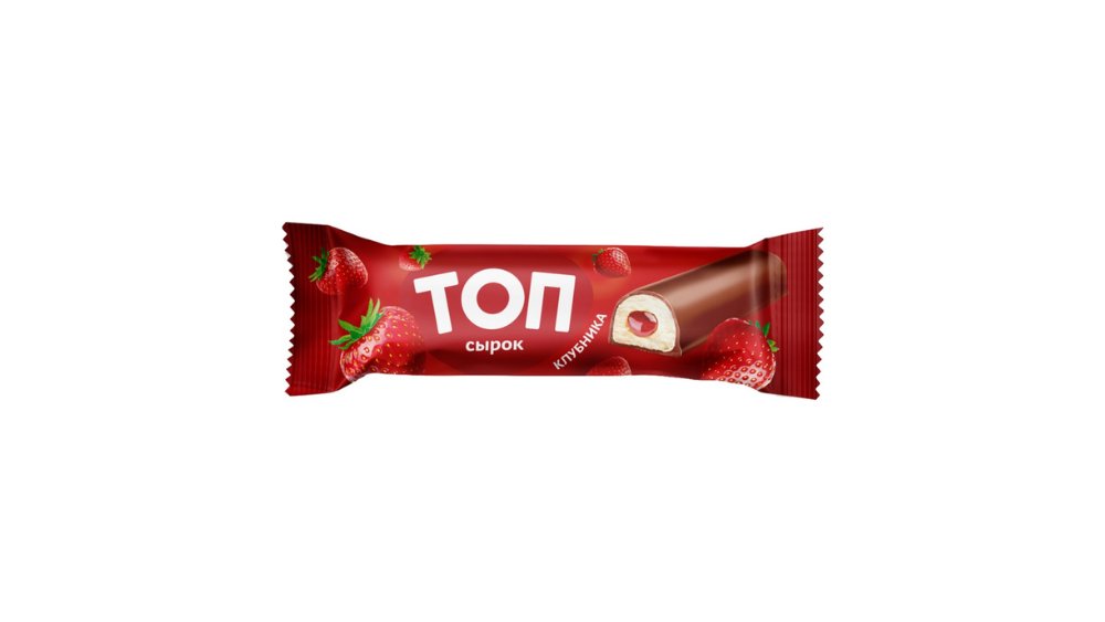 Сырок САВУШКИН Творожный глазированный Клубника 20% 40г