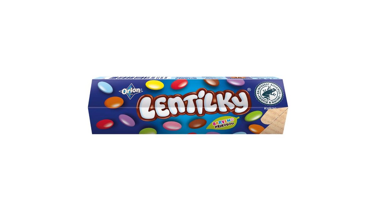 ORION LENTILKY Dražé z mléčné čokolády 28g