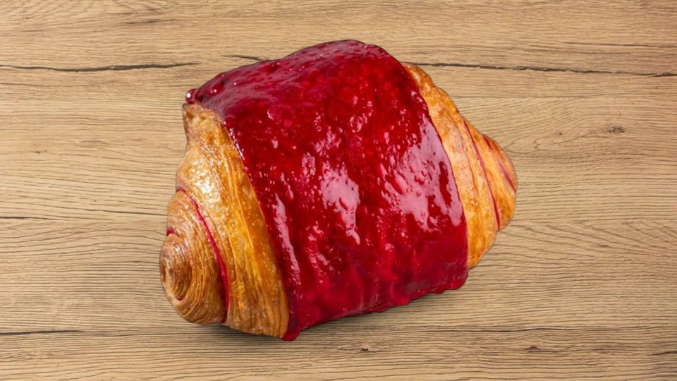 Málnás croissant