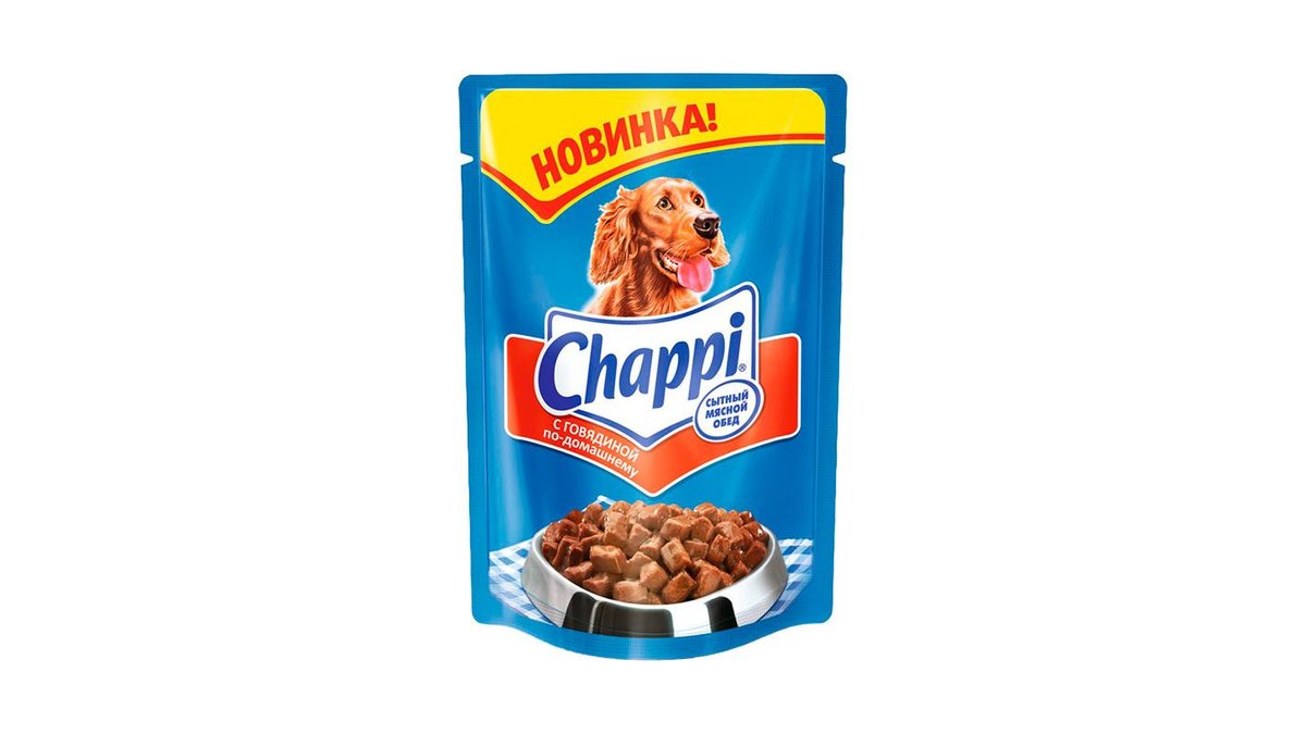 Корм для собак Chappi с говядиной 85 г