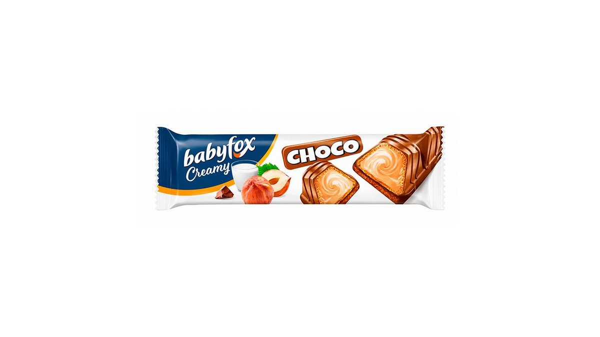 Батончик вафельный Babyfox Creamy Choco 23 г