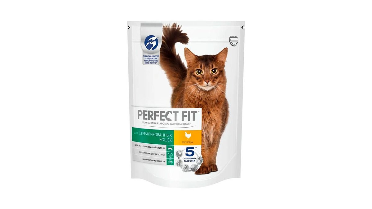 Корм для кошек Perfect Fit с курицей 190 г
