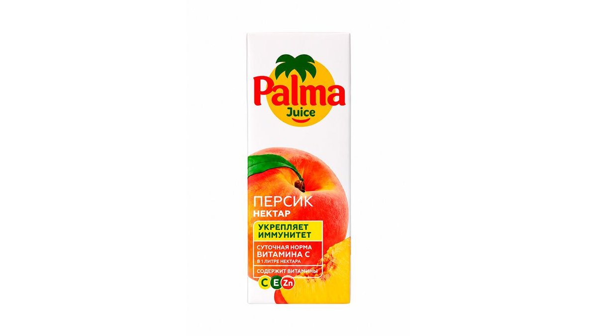 Palma, сок palma 0,2л персик, шт.