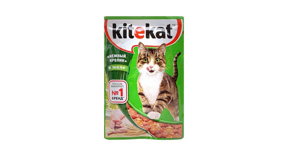Корм для кошек Kitekat Кролик в желе 85 г