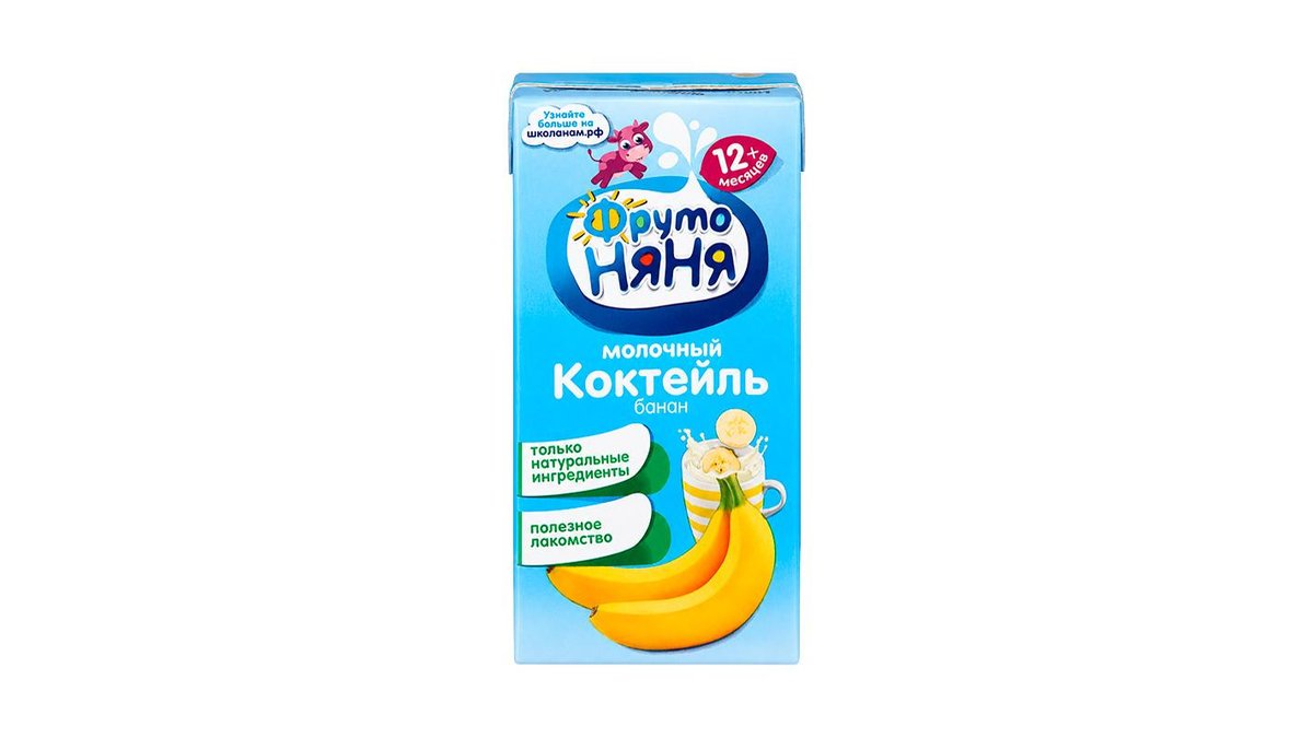 Коктейль молочный ФрутоНяня с бананом 200 мл