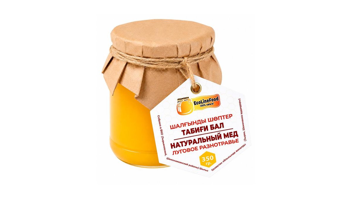 Мед Ecolinefood Луговое разнотравье 350 г