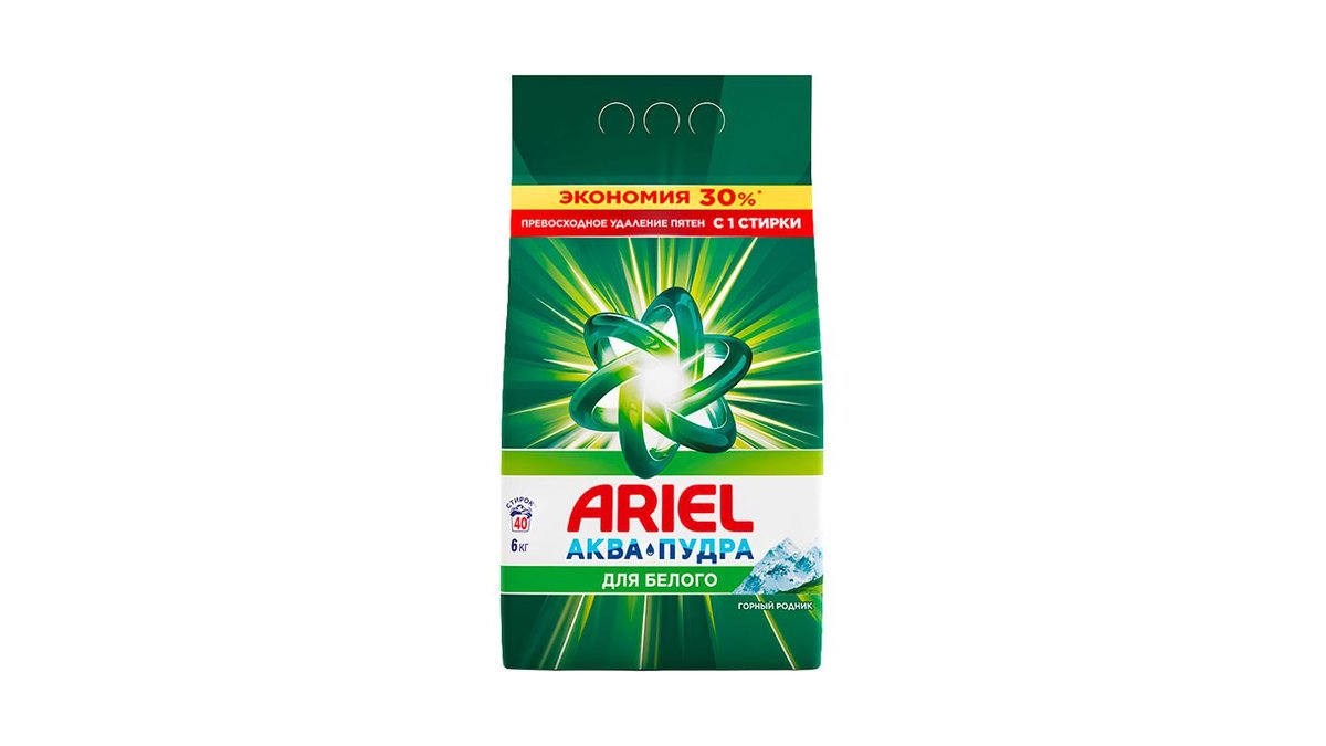 Стиральный порошок Ariel горный родник 6 кг