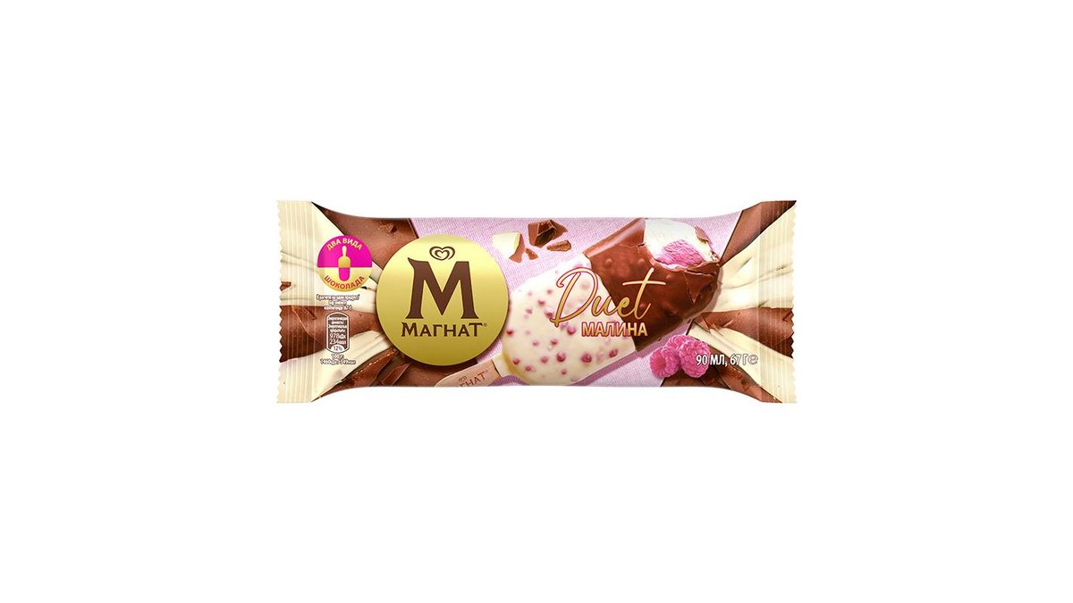 Мороженое Магнат Duet малина 67 г