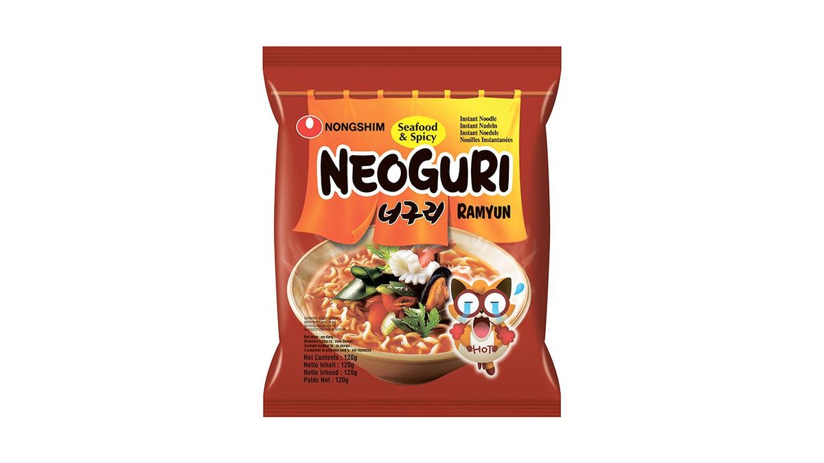 Лапша быстрой приготовления Neoguri Hot 120 г