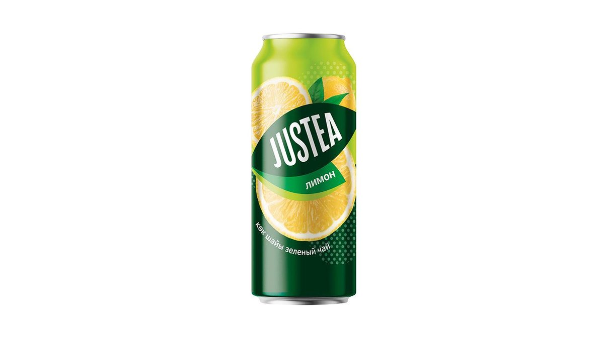 Чай Justea зеленый лимон 0,45 л