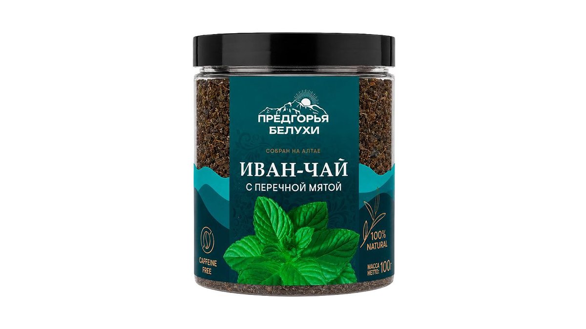 Иван-чай Предгорья Белухи с перечной мятой 100 г