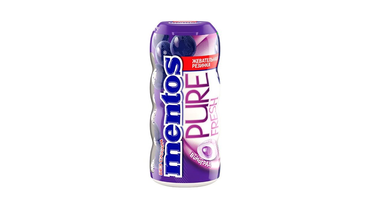 Жевательная резинка Mentos виноград Van Melle 30 г