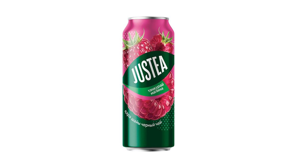 Чай Justea черный малина 0,45 л