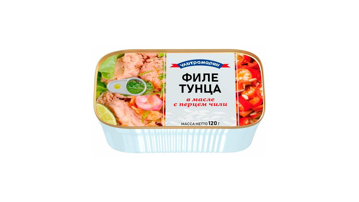 Филе тунца Ультрамарин с перцем чили 120 г