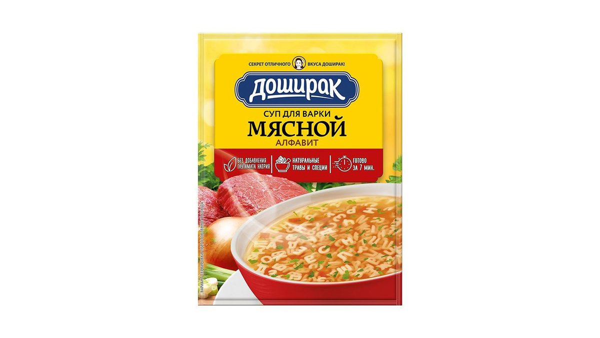 Суп Доширак Мясной алфавит для варки 59 г