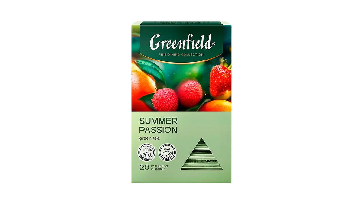 Чай зеленый Greenfield Summer Passion 20 пакетиков