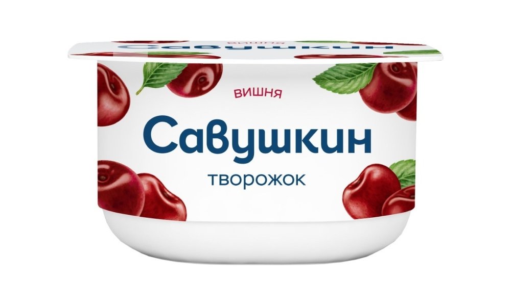 Творожок Савушкин вишня 3.5% 100 г