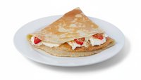 Objednať Crepe  JAHODY a mascarpone krém, callebaut sušienky