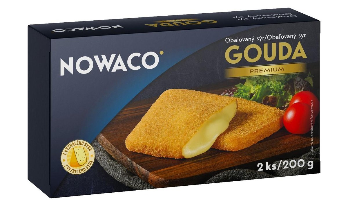Nowaco Obalovaná Gouda mražená 200g