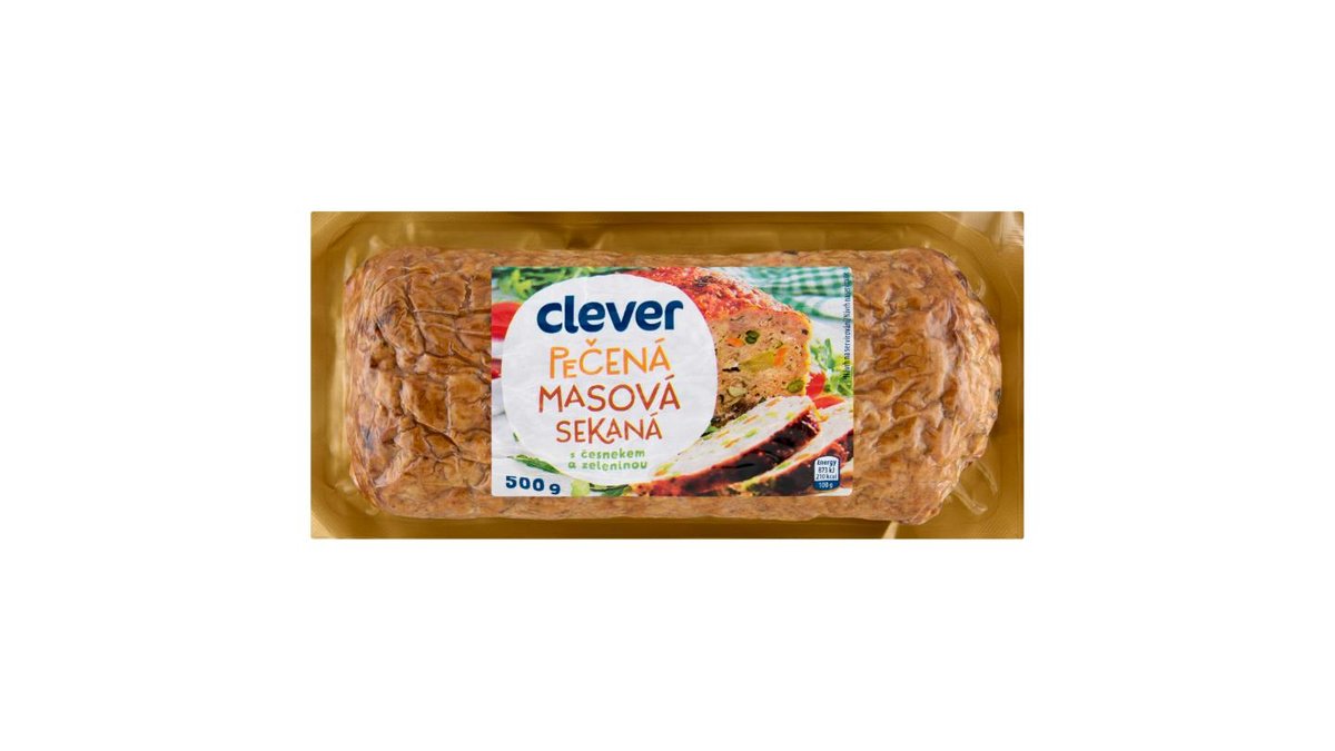clever Pečená masová sekaná s česnekem a zeleninou 500g