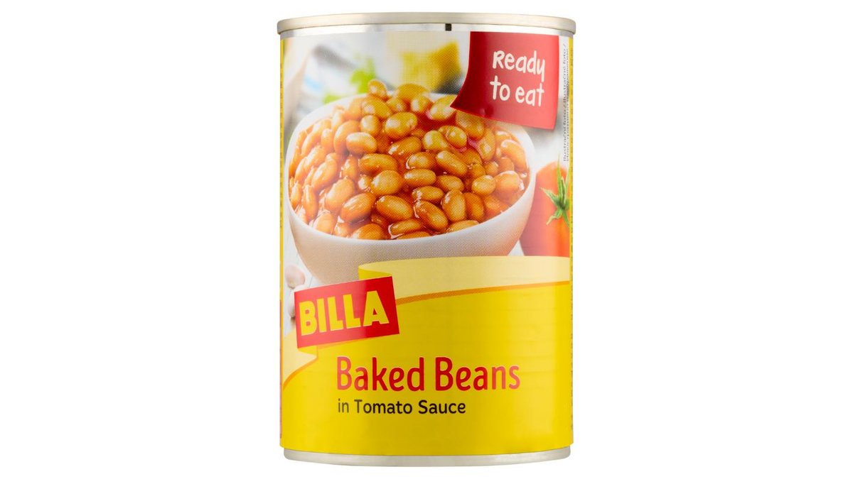 BILLA Bílé fazole v rajčatové omáčce 420g