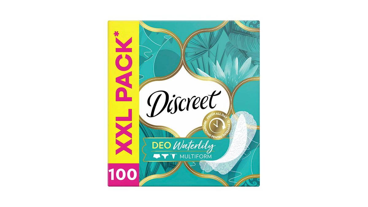 Ежедневные прокладки Discreet Водная лилия 100 шт