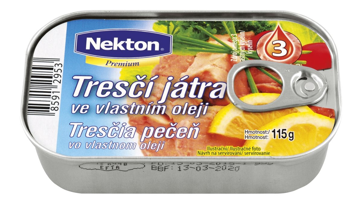 Nekton tresčí játra v oleji