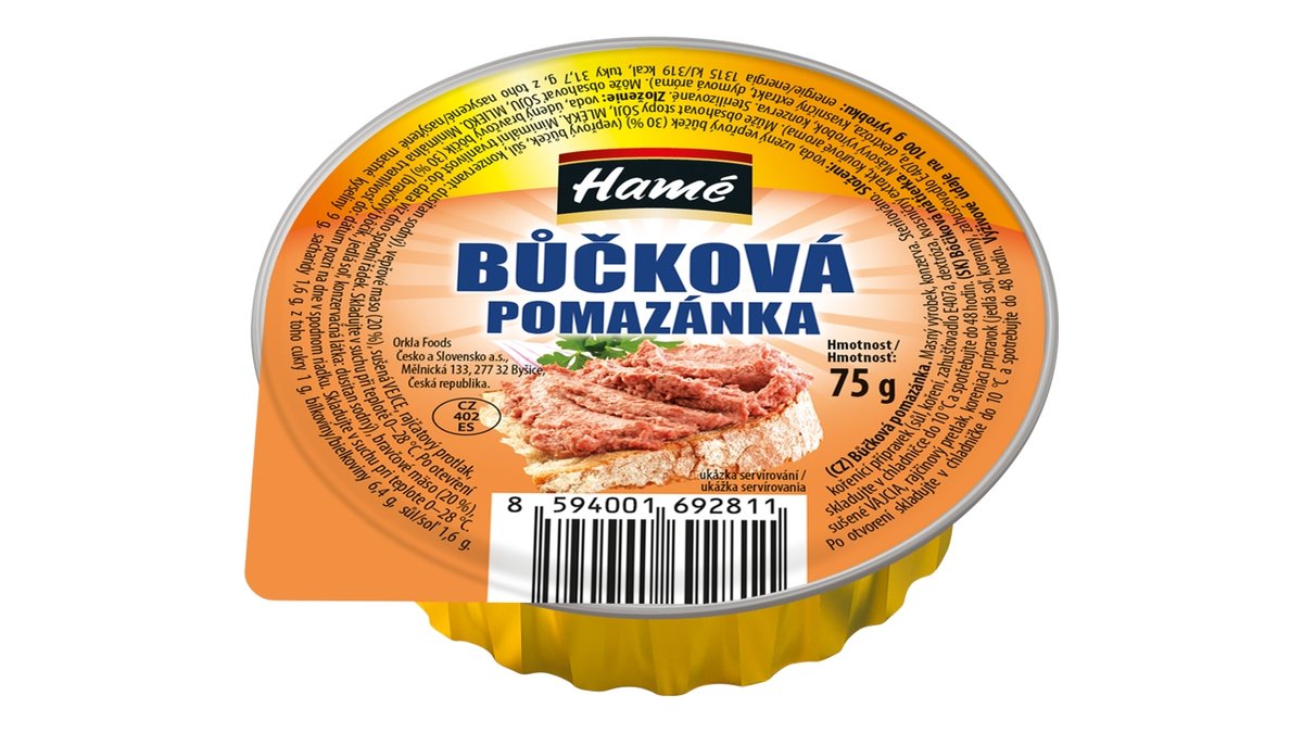 Hamé bůčková pomazánka