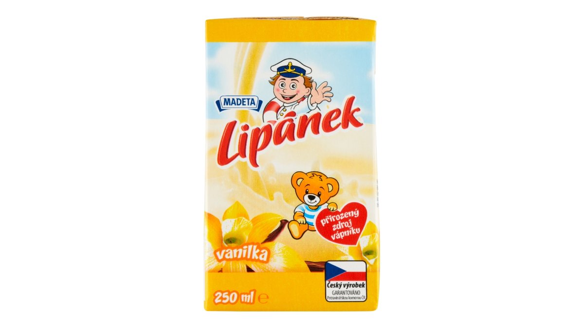 Madeta Lipánek trvanlivé mléko vanilka