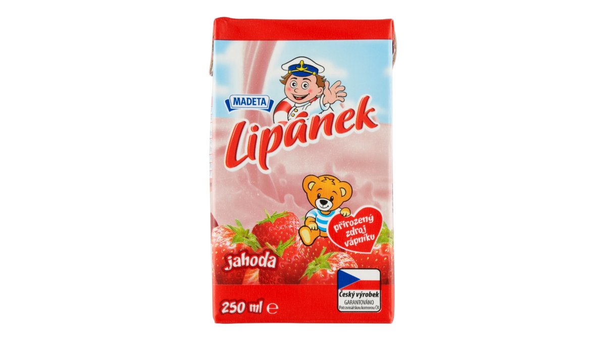 Madeta Lipánek trvanlivé mléko jahoda