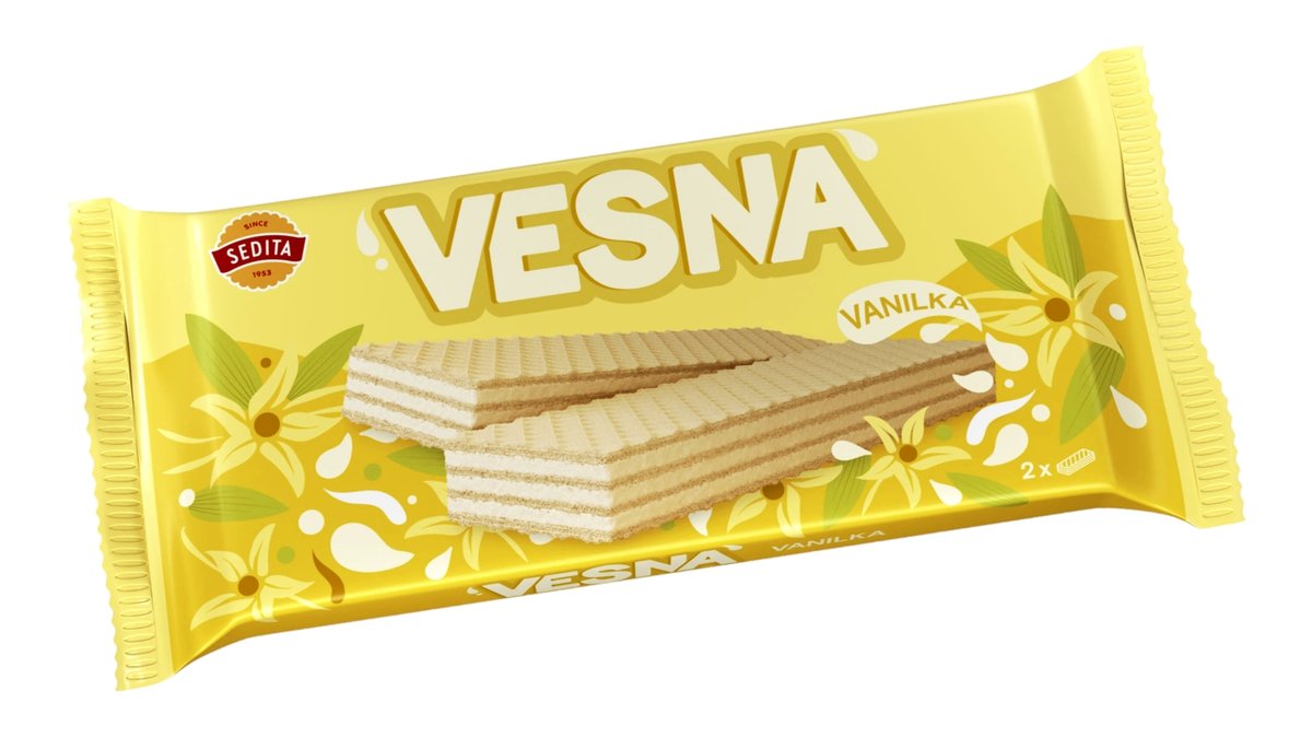 Sedita Vesna oplatky s vanilkovou příchutí