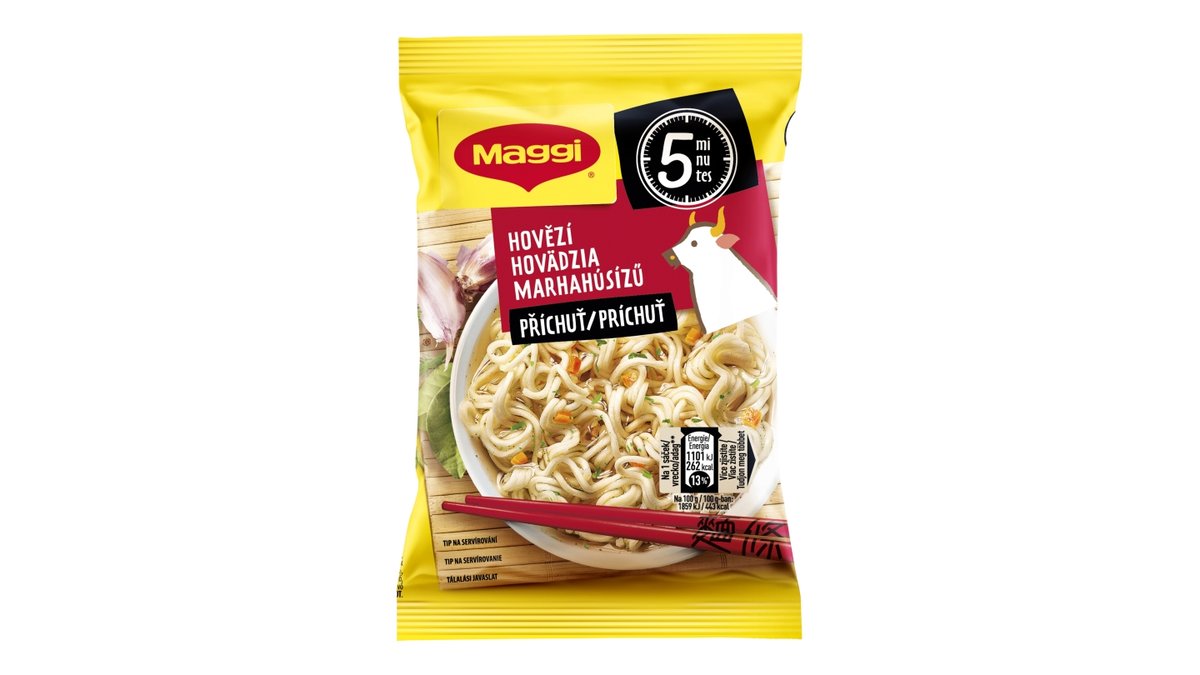 Maggi 5minutes nudle s hovězí příchutí
