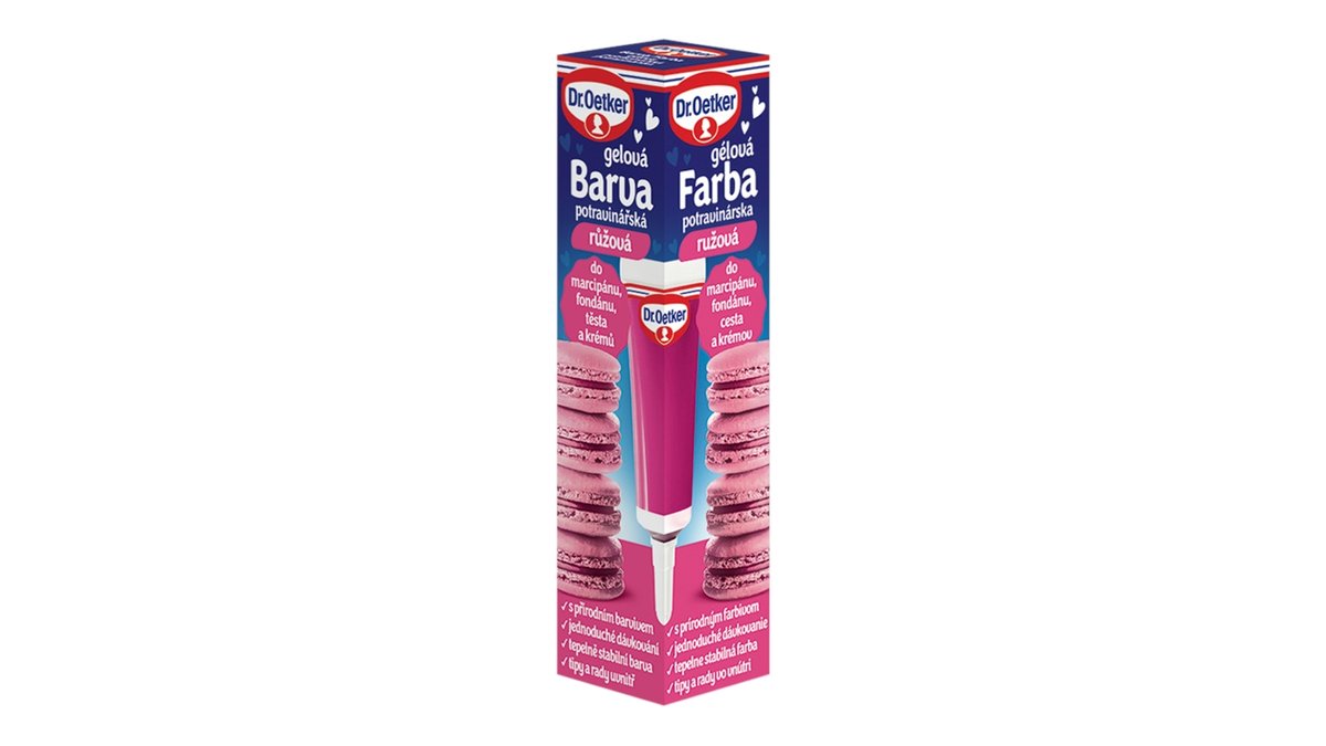 Dr.Oetker gelová barva potravinářská růžová