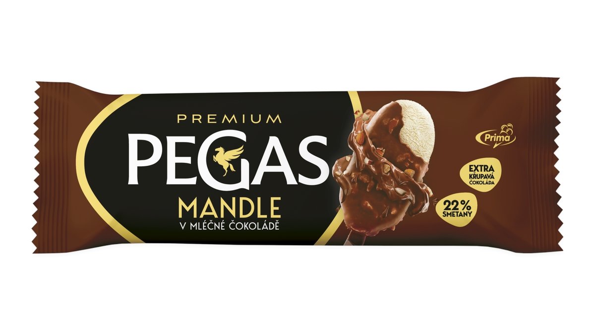 Prima Pegas Mandle nanuk v mléčné čokoládě