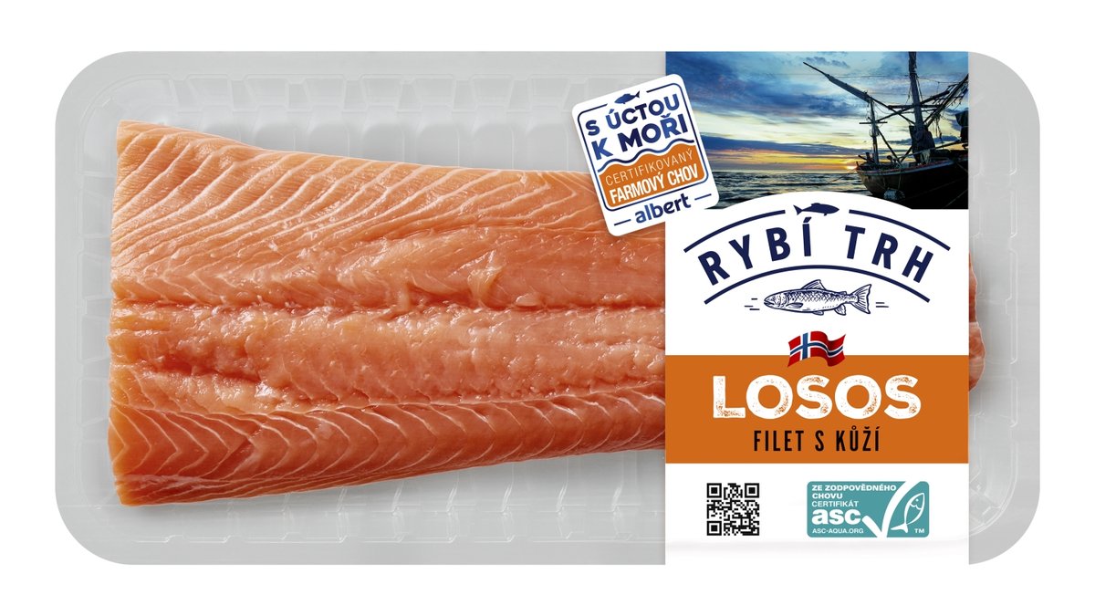 Rybí trh Losos ASC filet s kůží