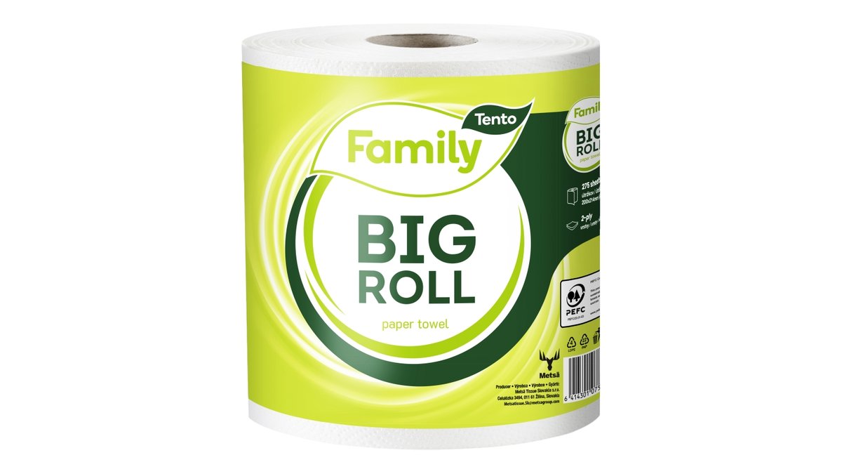 Tento Family Big Roll kuchyňské utěrky 2 vrstvy