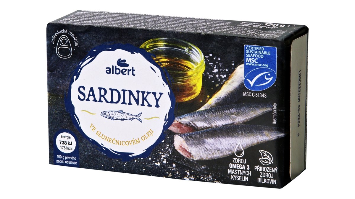 Albert Sardinky ve slunečnicovém oleji