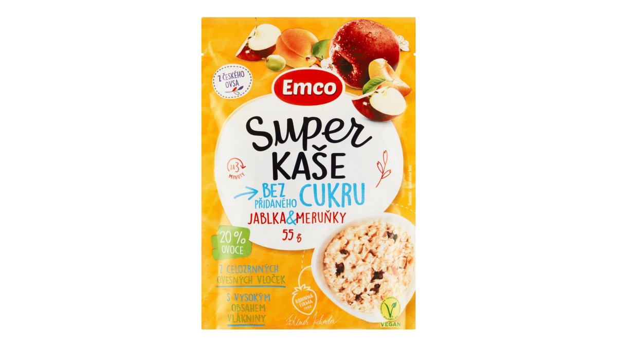 Emco Super kaše jablka a meruňky
