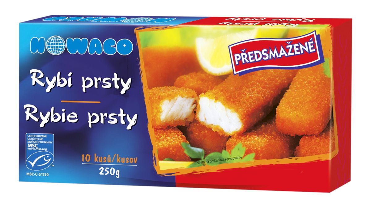 Nowaco rybí prsty předsmažené