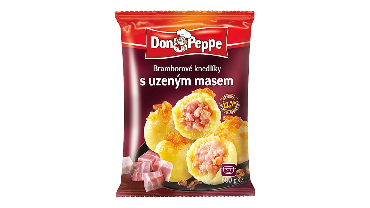 Don Peppe bramborové knedlíky s uzeným masem