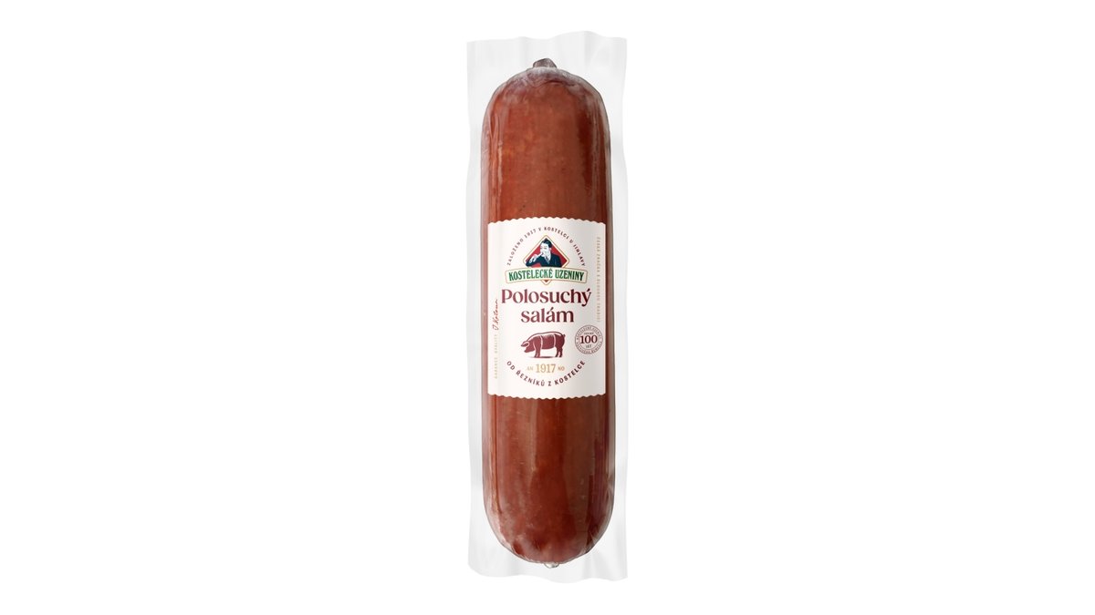 Kostelecké uzeniny salám polosuchý