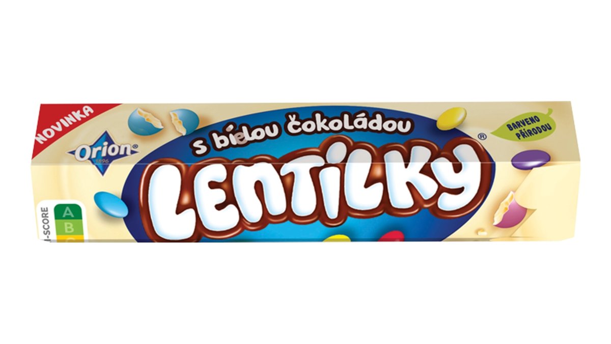 Orion Lentilky Dražé z bílé čokolády