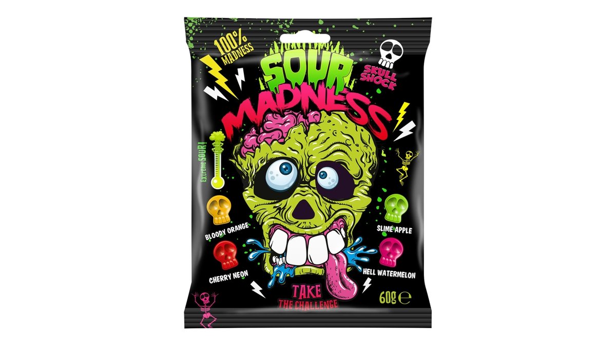Argo Sour Madness Extra kyselé tvrdé bonbóny