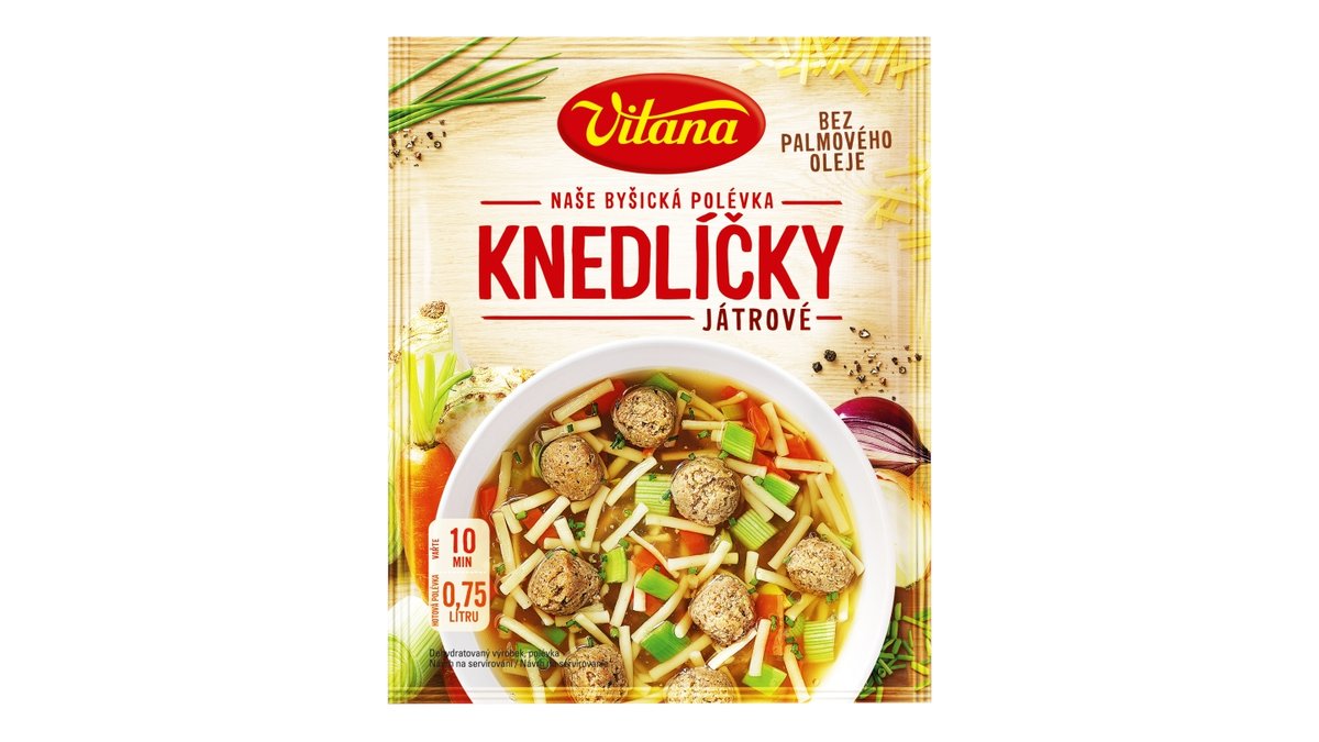 Vitana Byšická polévka s játrovými knedlíčky