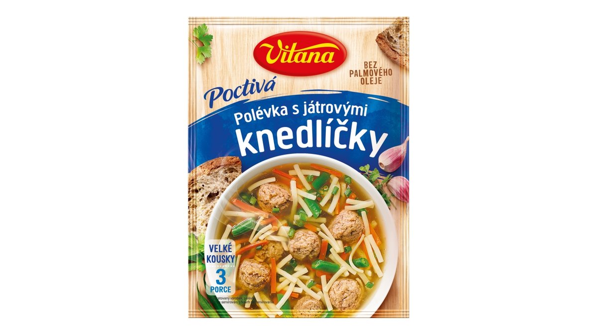 Vitana Poctivá polévka s játrovými knedlíčky